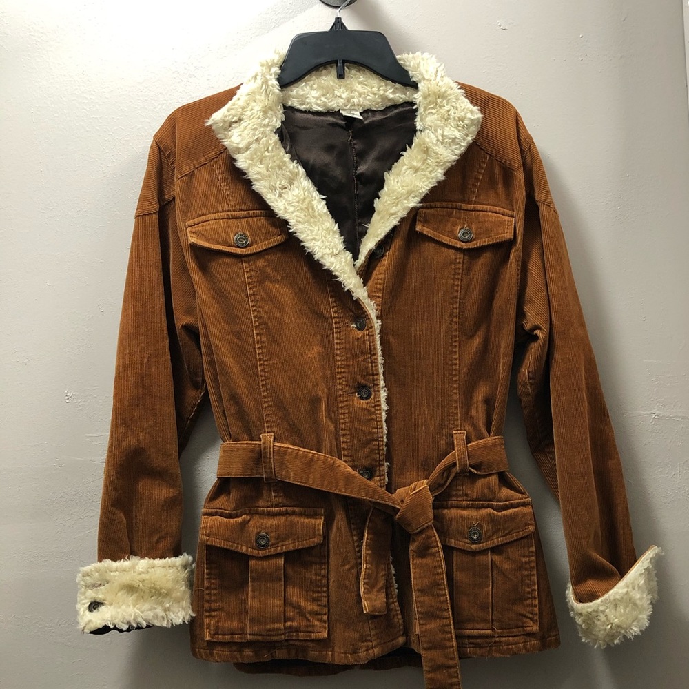Prana Corduroy Shearling coat